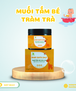 Muối Tắm Bé Tràm Trà Bảo Nhiên 450g – Sạch Rôm Sảy, Hết Mẩn Ngứa, Dưỡng Da Dịu Nhẹ Cho Trẻ Sơ Sinh