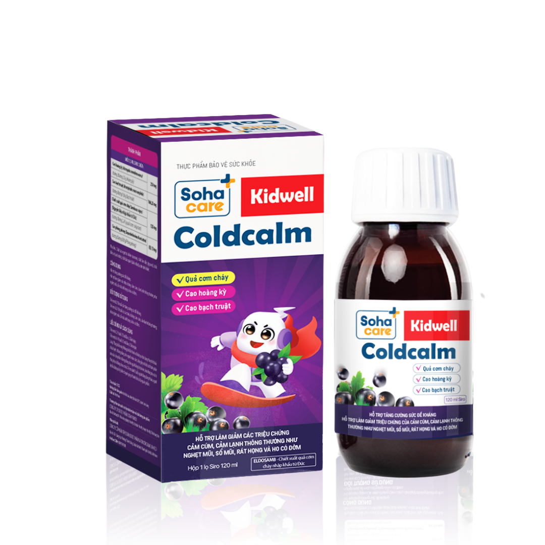 Siro Soha Care Kidwell Coldcalm 120ml – Giảm Cảm Lạnh, Nghẹt Mũi, Ho Có Đờm, Tăng Đề Kháng Cho Trẻ