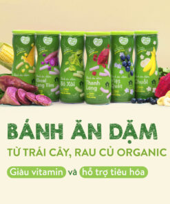 Bánh Ăn Dặm Mămmy Organic – Từ Trái Cây & Rau Củ Tự Nhiên | Giàu Vitamin, Hỗ Trợ Tiêu Hóa Cho Bé