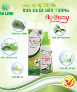 Xịt chống muỗi thảo dược Fly@way 60ml Bảo Linh – Tinh dầu thiên nhiên, an toàn cho bé và bà bầu