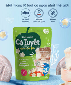 Bánh Ăn Dặm Cá Tuyết Mămmy – Giàu Omega 3, Vitamin & Khoáng Chất, Không Muối – Bé Ăn Ngon, Bổ Não