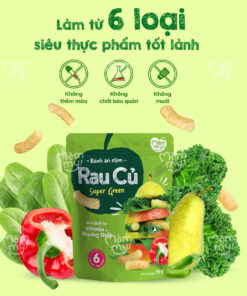Bánh Ăn Dặm Rau Củ Mămmy – Giàu Chất Xơ, Vitamin & Khoáng Chất – Không Muối, Không Phẩm Màu Cho Bé 8M+