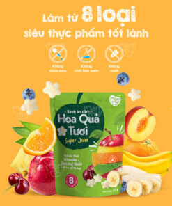 Bánh Ăn Dặm Hoa Quả Tươi Mămmy – 8 Loại Siêu Thực Phẩm – Giàu Vitamin, Không Muối, Không Chất Bảo Quản