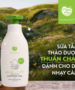 Sữa Tắm Thảo Dược Cho Bé Mămmy Natural BéBé – Thuần Chay Dịu Nhẹ, Làm Sạch Da Nhạy Cảm Từ Đầu Đến Chân
