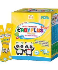 Siro Ăn Ngon BabyPlus Hapi Gold X2 – Kích thích tiêu hóa, giúp bé ăn ngon, tăng sức đề kháng (30 ống x 10ml)