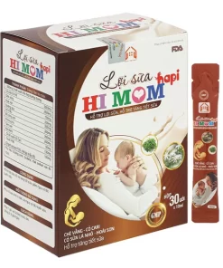 Siro Lợi Sữa Hapi Hi Mom – Hỗ trợ tăng tiết sữa, phục hồi sức khỏe mẹ sau sinh (30 gói x 10ml)