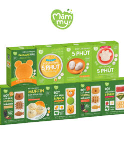 Bột Làm Bánh Mămmy Cho Bé – Pancake, Muffin, 5 Phút, Nướng, Vàng Sữa – Bổ Sung Canxi DHA, Dinh Dưỡng Ngon