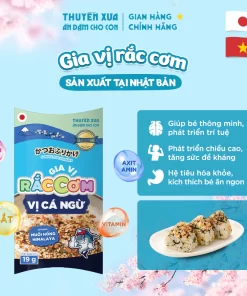 Gia Vị Rắc Cơm Vị Cá Ngừ Thuyền Xưa 19g – Sản Xuất Tại Nhật Bản, Giúp Bé Ăn Ngon, Dinh Dưỡng Cân Bằng, Tiện Lợi Cho Mẹ