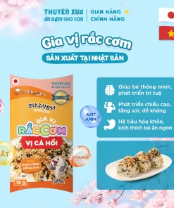 Gia Vị Rắc Cơm Cá Hồi Thuyền Xưa 19g | Ngon Miệng, Tiện Lợi, Có Muối Hồng Himalaya & Canxi Vỏ Trứng