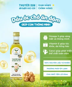 Dầu Óc Chó Ăn Dặm Thuyền Xưa – Ép Lạnh Nguyên Chất – Bổ Sung Omega 3 & Vitamin E, Canxi – 250ml / 65ml