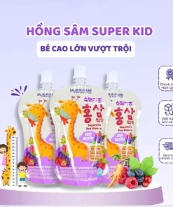 Hồng Sâm Super Kid Hàn Quốc – Nước Uống Hồng Sâm Cho Bé | Hỗ Trợ Ăn Ngon & Sức Khỏe | Dễ Uống, Vị Trái Cây Thùng 30 Túi