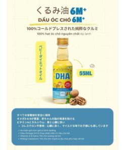 Dầu Óc Chó Ép Lạnh DHA Cho Bé Từ 6 Tháng – Giàu Omega 3-6-9, Hỗ Trợ Phát Triển Não Bộ, Thị Lực & Tăng Đề Kháng