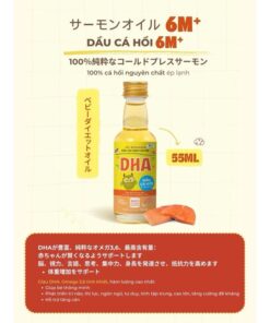Dầu Cá Hồi DHA Cho Bé Từ 6 Tháng – 100% Cá Hồi Ép Lạnh Nguyên Chất, Giàu Omega 3-6, Hỗ Trợ Trí Não, Thị Lực Và Tăng Cường Đề Kháng (100ml)