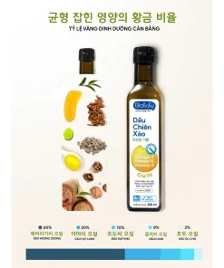 Dầu Chiên Xào Biobaby Cho Bé 250ml – Bổ Sung Omega 3-6, Vitamin E, 5 Loại Dầu Thực Vật Quý Giúp Bé Phát Triển Toàn Diện