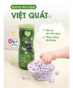 Bánh ăn dặm Mămmy vị Việt Quất cho bé từ 6 tháng – bổ sung canxi, hỗ trợ tiêu hóa, thơm ngon dễ tan