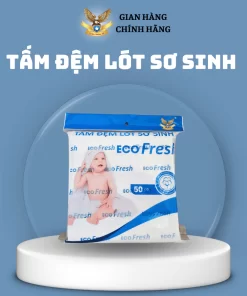 Tấm Đệm Lót Sơ Sinh Eco Fresh 30–50 Miếng Siêu Thấm Hút, Chống Thấm Ngược, Mềm Mại An Toàn Cho Bé – Chính Hãng
