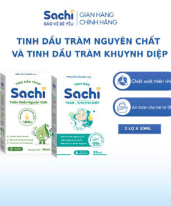 Tinh dầu tràm Sachi nguyên chất / tràm khuynh diệp cho bé – chiết xuất thiên nhiên, an toàn từ sơ sinh – 30ml