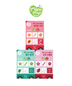 Nui Tập Nhai Mămmy Cho Bé Ăn Dặm – Bò Xôi, Gấc Đỏ, Củ Dền | Giàu Canxi Sắt Vitamin C | Không Chất Bảo Quản
