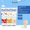 Kem Đánh Răng Trẻ Em Sachi 1+ Chiết Xuất Thiên Nhiên – An Toàn Cho Bé, Hương Dâu / Cam / Đào – Tuýp 60g