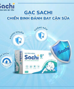 Gạc rơ lưỡi cho bé Sachi 0+ tháng – Làm sạch răng miệng, bảo vệ nướu an toàn