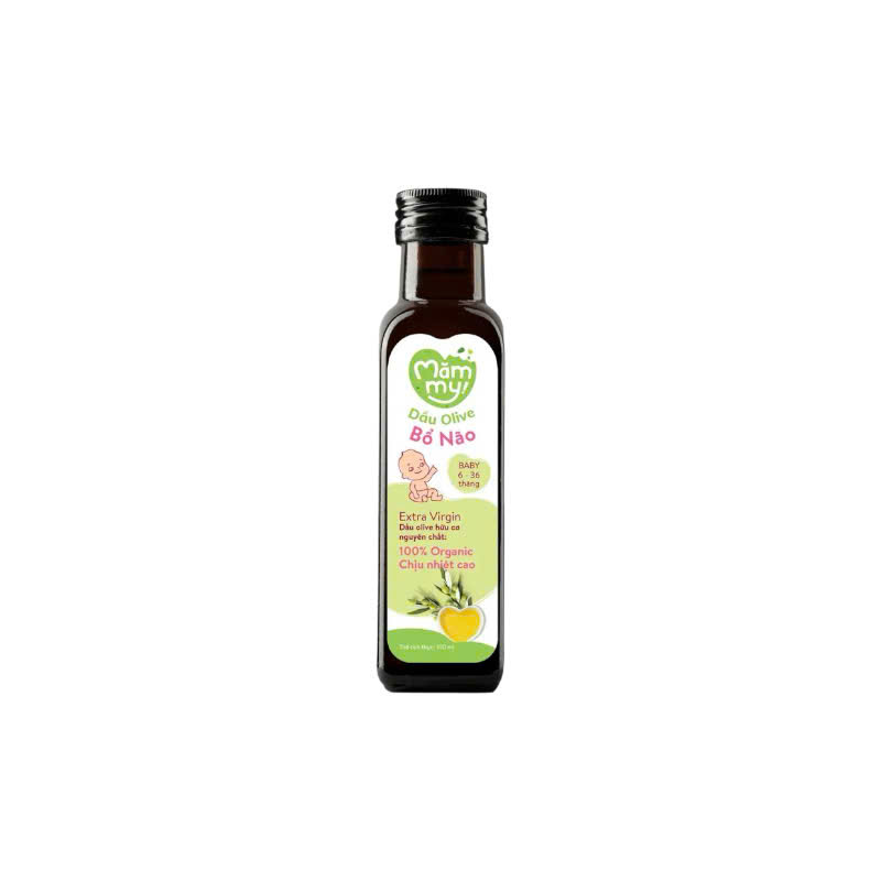 Dầu Olive Bổ Não Mammy Cho Bé 100% Organic Ép Lạnh Extra Virgin Giàu Omega 3-6-9 Hỗ Trợ Phát Triển Toàn Diện