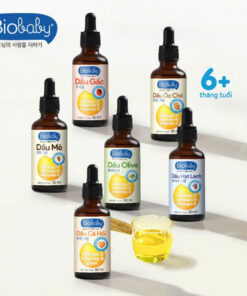 Dầu Ăn Dặm Hàn Quốc Biobaby Cho Bé Từ 6 Tháng – Bổ Sung Omega 3-6-9, DHA, Vitamin A-E – Chai 50ml / 100ml