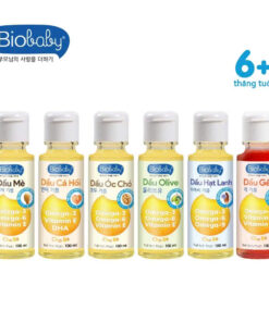 Dầu Ăn Dặm Hàn Quốc Biobaby Cho Bé Từ 6 Tháng – Bổ Sung Omega 3-6-9, DHA, Vitamin A-E – Chai 100ml