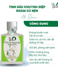 Tinh Dầu Khuynh Diệp Mẹ Đoan – Ngâm Củ Nén 100% Thiên Nhiên, An Toàn Cho Trẻ Sơ Sinh