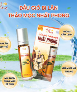 Dầu Gió Bi Lăn Thảo Mộc Nhất Phong 10ml – Giảm Căng Thẳng, Phòng Cảm Lạnh, Làm Ấm Cơ Thể, Mùi Thơm Dễ Chịu