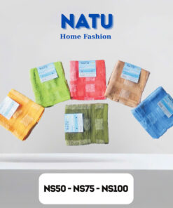 Khăn Lau Mặt Cotton NATU Home Fashion – Mềm Mịn, Thấm Hút Tốt, Nhiều Màu, NS50–NS100