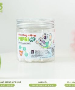 Gạc Răng Miệng MIPBI Khô Hộp 30 Miếng – Polyester Mềm Mại, Tiệt Trùng, An Toàn Cho Bé Sơ Sinh