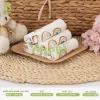 Khăn sữa nhăn cao cấp Mipbi 100% cotton mềm mịn cho bé sơ sinh – thấm hút nhanh, an toàn da nhạy cảm