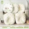 Gối Xô Nhăn Chống Trào Ngược Mipbi – 100% Cotton Mềm Mại, Thoáng Khí, Giúp Bé Giảm Nôn Trớ Sau Bú