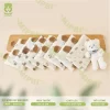 Gối Bông Sơ Sinh Nhỏ MIPBI 25x35cm – 100% Cotton Mềm Mại, Thoáng Khí, Êm Ái, An Toàn Cho Trẻ Sơ Sinh