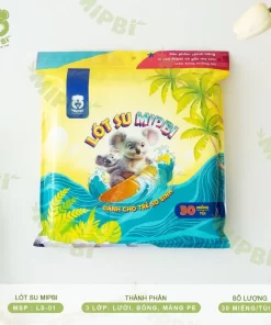 Lót Su Mipbi Cho Trẻ Sơ Sinh – 3 Lớp Chống Thấm Hiệu Quả, Mềm Mại, Thoáng Khí, Giữ Nệm Luôn Khô Sạch